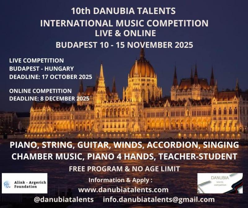 2025-11-10 - 10th Danubia Talents International Music Competition - Budapest